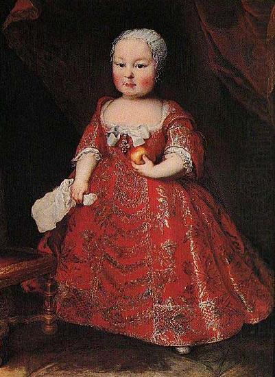 Portrait of Carlo, Duke of Aosta who later died in infancy, unknow artist